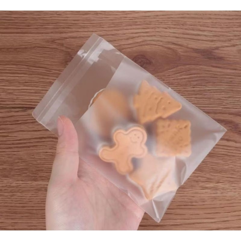 plastik kemasan cookies tau roti berbagai snack kecil plastik packing transparan