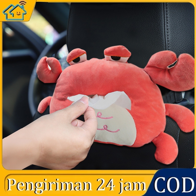 Kotak tisu mobil kotak tisu mobil kartun hewan kotak tisu singa kotak tisu kepiting Lucu dan Imut ko