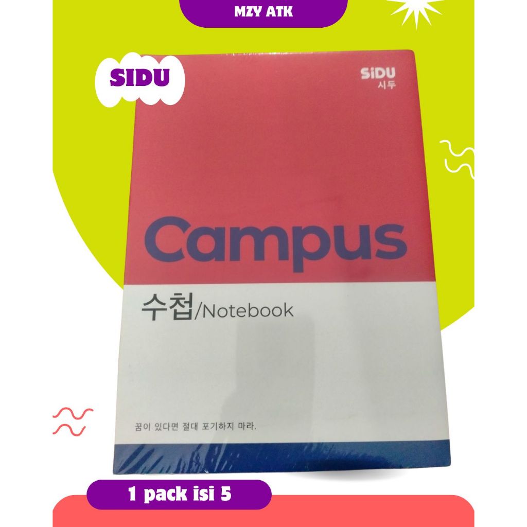 

BUKU SIDU CAMPUS isi 1 pack isi 5 (1 bukunya isi 36 lembar) buku murah bisa cowok cewek