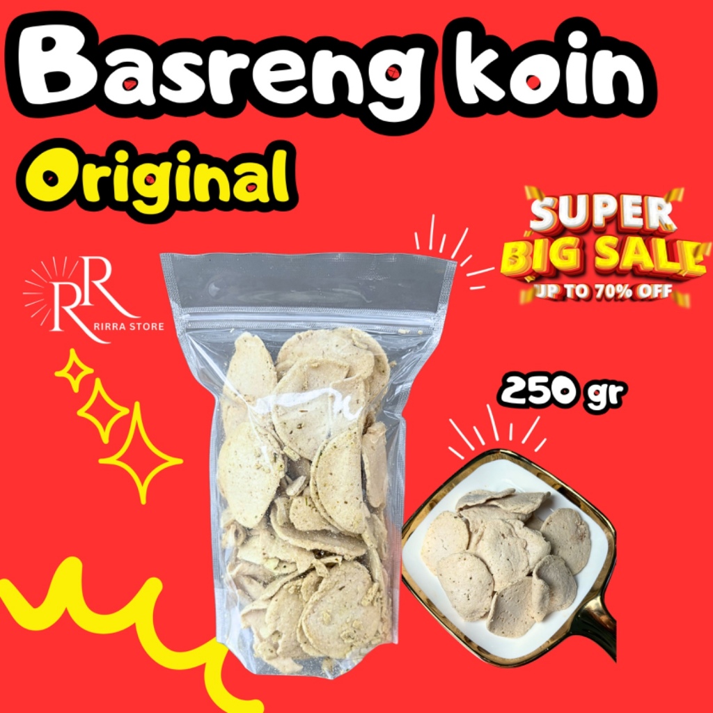 

Keripik Basreng Pipih/ Basreng Koin Original Gurih 250gr