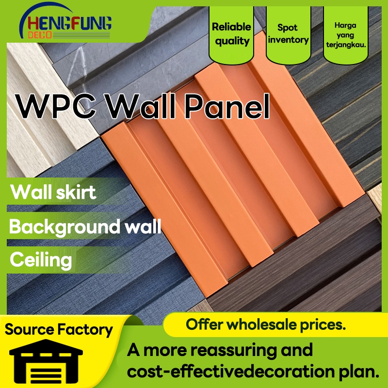 WPC Wall Panel/Wall Panel PVC/Wood Panel WPC/Woodpanel Wallpanel Kisi Kisi Kayu / Panel Dinding Moti