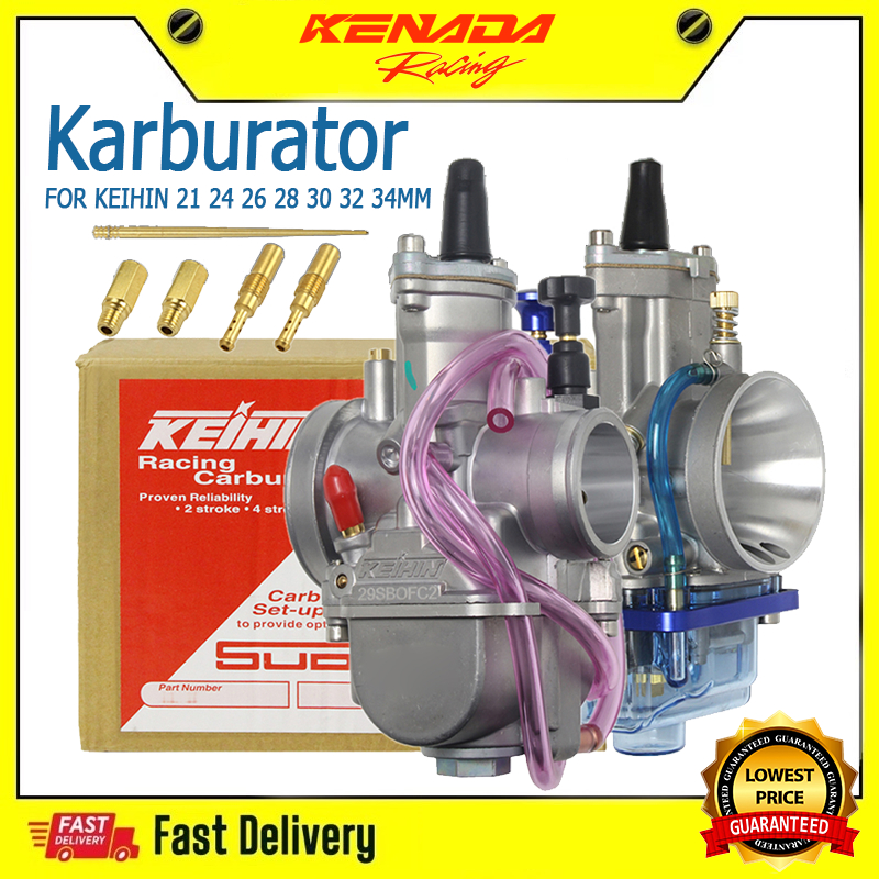 NEW  Karburator karbu Pwk 24 26 28 30 32 34  SUDQO Blue Series transparent transparan  KX 85 Ninja R
