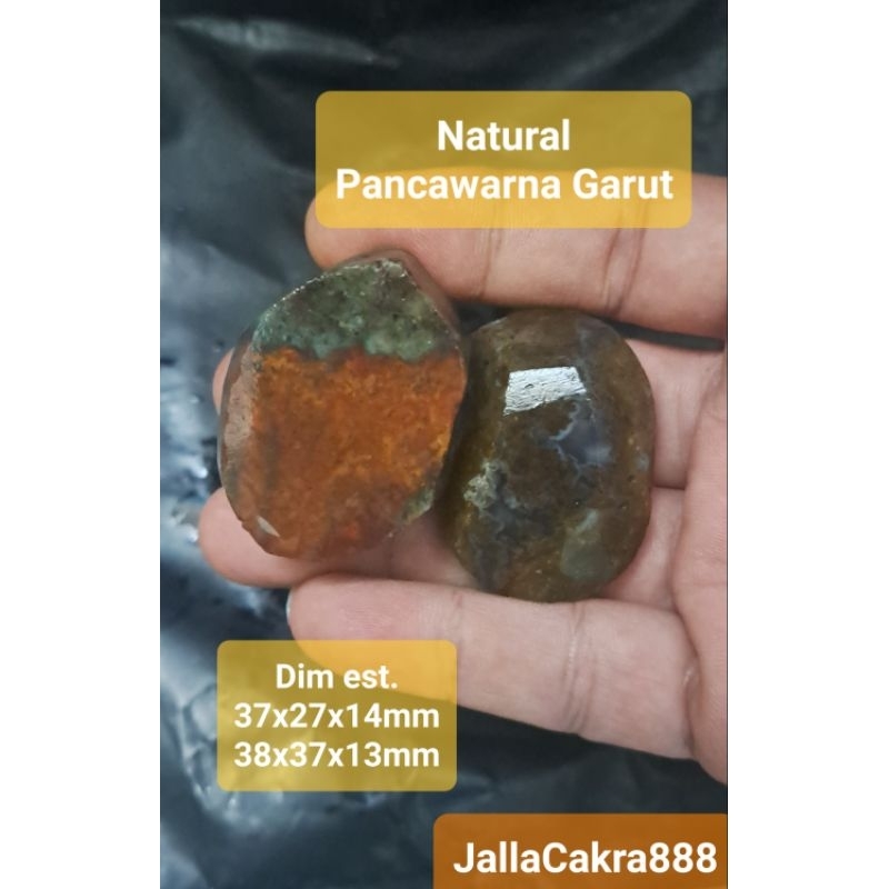 Batu Natural Pancawarna Garut Polkas Bahan Batu Motif Garut Lawasan Joren Alami Untuk Cincin #39