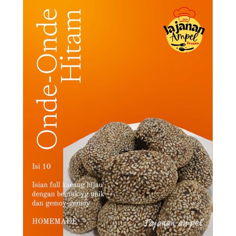 

ONDE- ONDE HITAM ISI FULL KACANG HIJAU / frozen isi 10