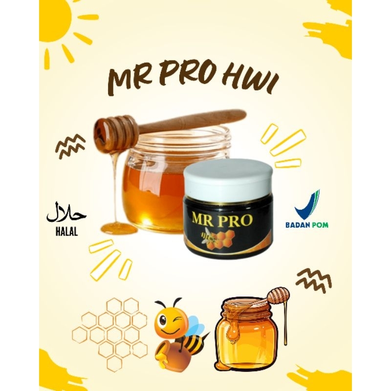 

MADU MURNI MR PRO HWI MENGANDUNG PROPOLIS ROYAL JELLY 1 JAR 100% ORIGINAL