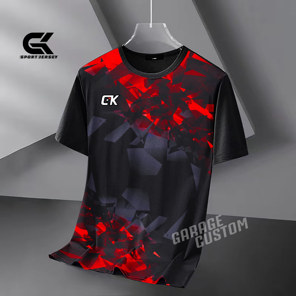 Kaos Olahraga Pria Wanita - Jersey Printing CK | Bahan Hyget Serena Adem