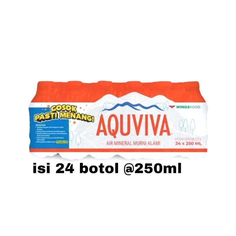 

Air Mineral Wings Aquviva isi 24 botol @250ml