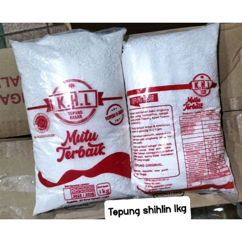 

Tepung Shihlin 1kg tepung kasar bumbu ayam crispy halal terjangkau.