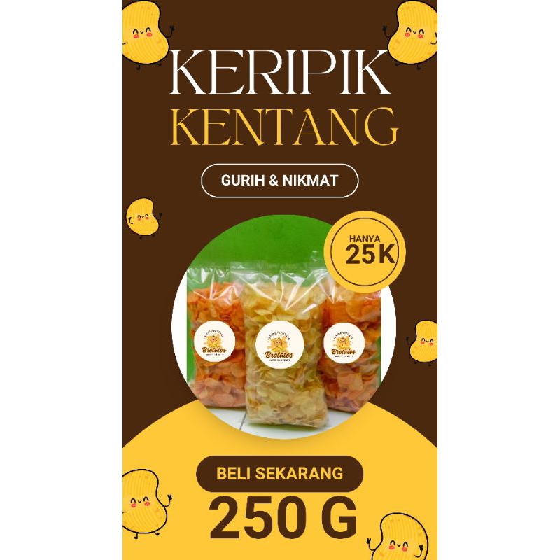 

KERIPIK KENTANG ASLI DIENG 250 GRAM BROTATOS
