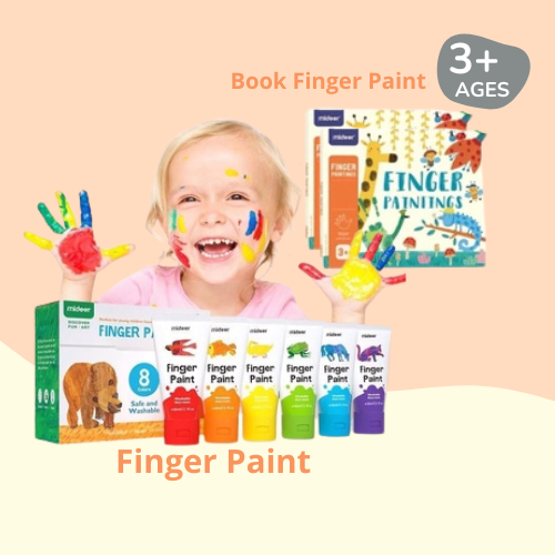 

Cat Air Mideer Finger Paint And Book Mainan Edukasi Anak Premium Berkualitas Termurah