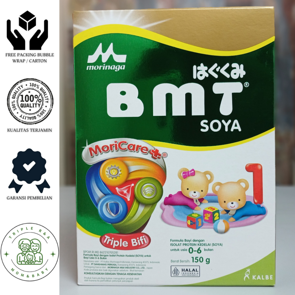BMT Soya 0-6 bulan 150gr Susu bayi 0-6 bln BMT Soya 150gr Morinaga