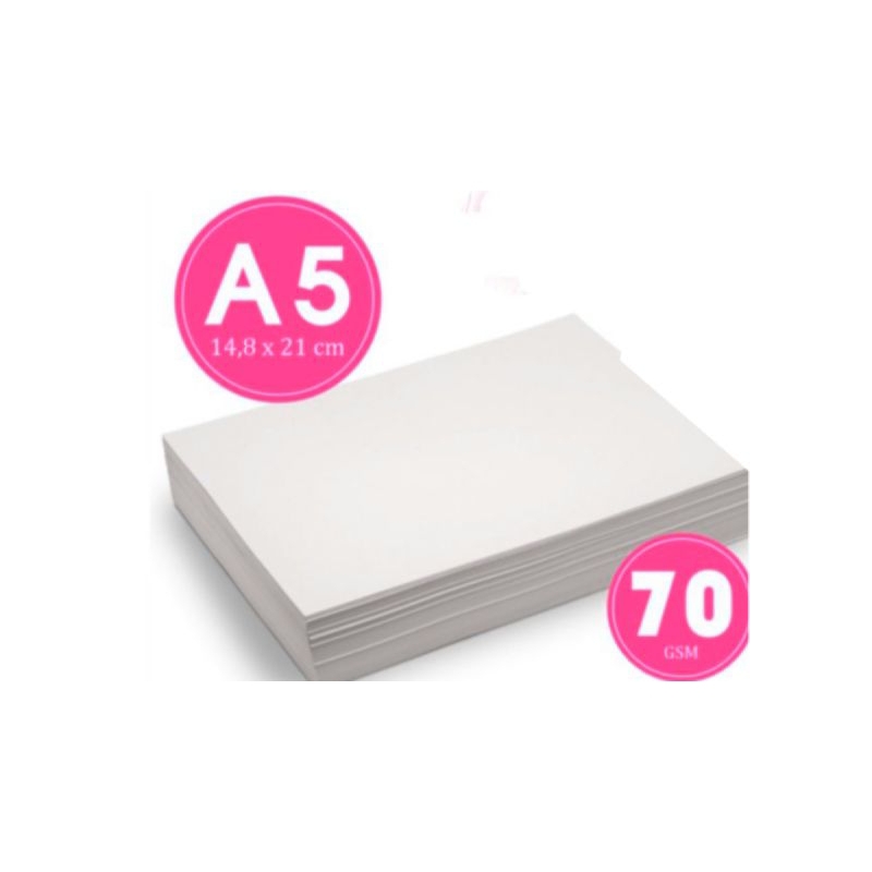 

kertas A5 satu rim 500 lembar 75 gsm