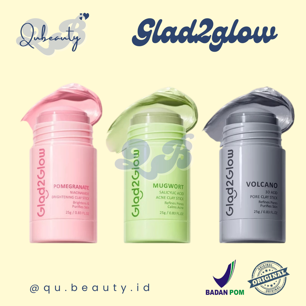 Glad2Glow Mugwort Salicylic Acid Acne Control Clay Stick | Volcano Salicylic Acid Acne Control Clay 