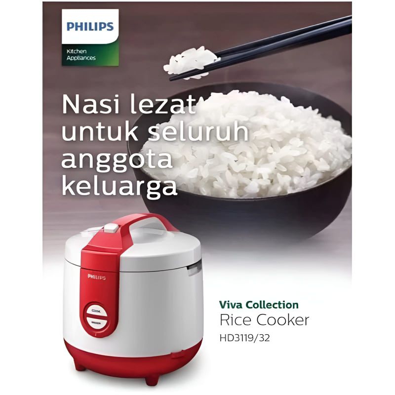 TERLARIS MEJIKOM PHILLIPS/RICE COOKER PHILIPS HD3119 ANTI LENGKET BISA COD
