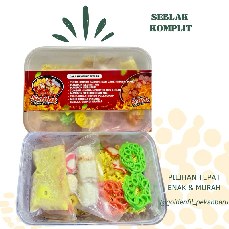 

Seblak komplit box free bumbu