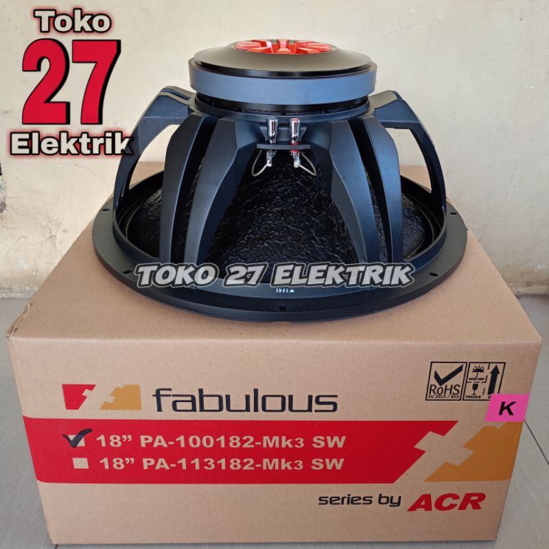 Speaker ACR Fabulous 18 inch PA 100182-MK3 SW
