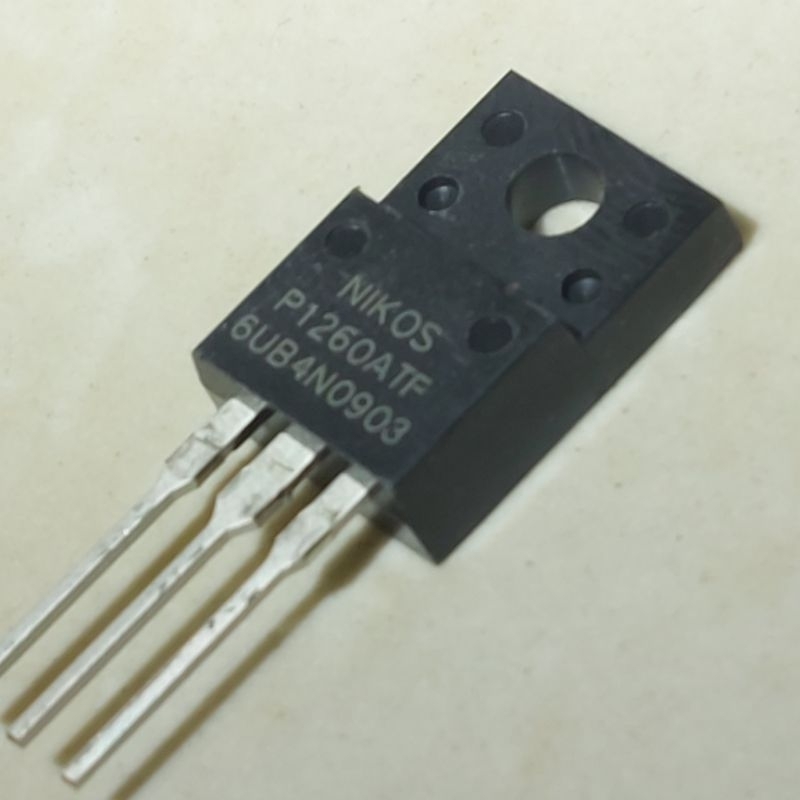 P1260ATF To-220f P 1260 ATF Nikos N-Channel 12A 600V Mosfet FET Transistor 1260ATF P1260