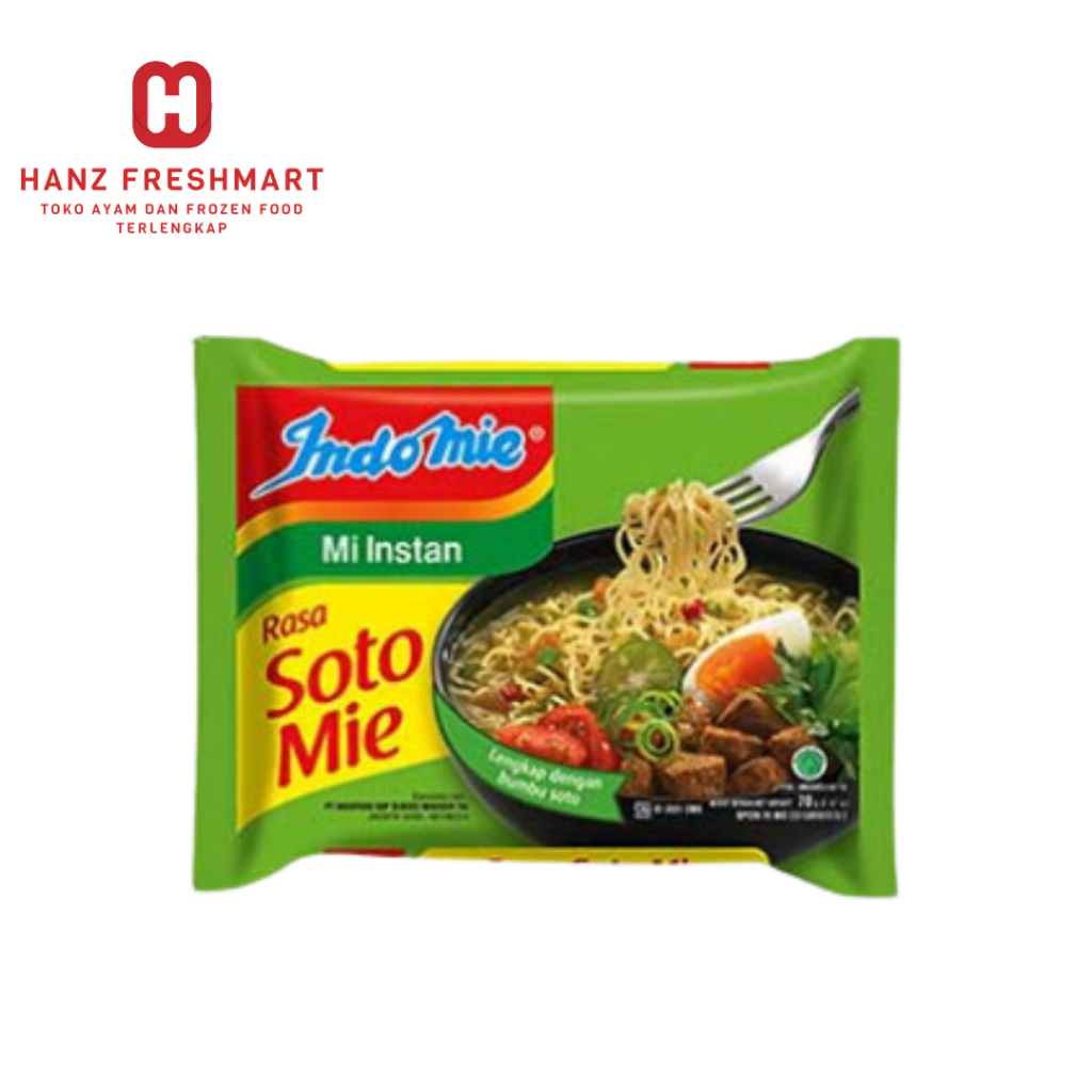 

Indomie Rasa Soto Mie 70gr - Hanz Freshmart