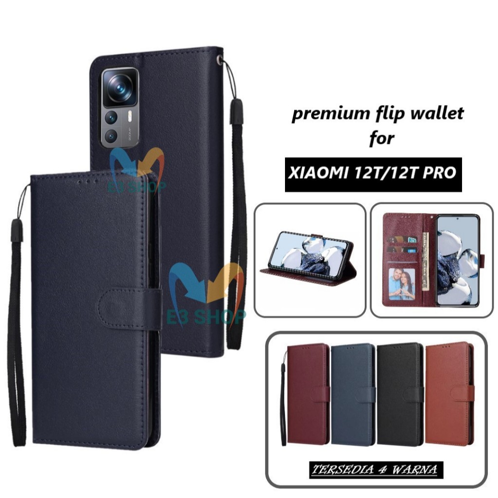 case hp for XIAOMI 12T / XIAOMI 12T PRO Premium flip wallet Flip case Magnet Casing flip cover silik