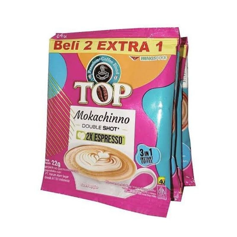 

Top kopi mokachinno double shot 1 renteng