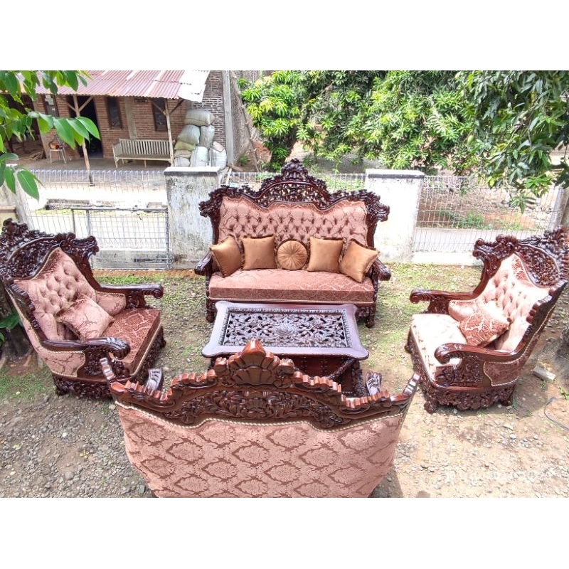 kursi tamu Mewah Kursi sofa Ukir Jepara kursi Tamu Ukir jepara