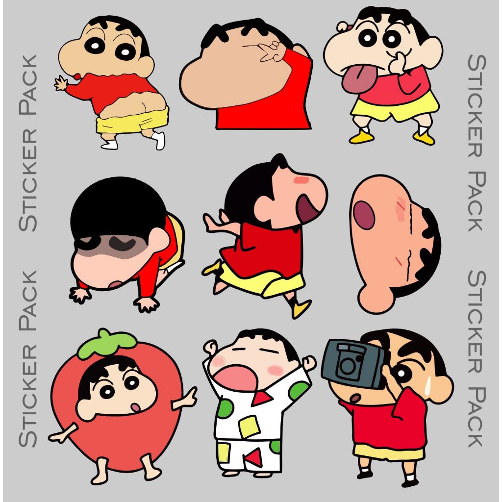 

Sticker Pack Karakter Kartun berlapis vynl laminate premium