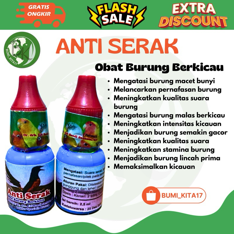 ANTI SERAK OBAT BURUNG KICAU OBAT BURUNG MACET OBAT BURUNG GACOR
