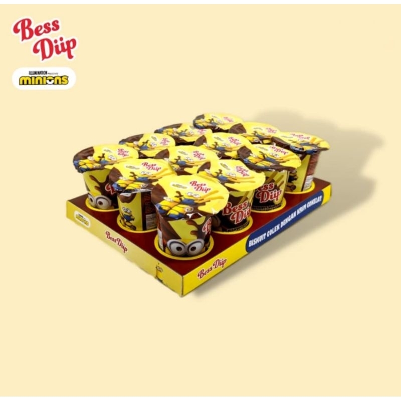

Bess Diip Minions Cokelat Isi 12 (12 × 8 Gr)