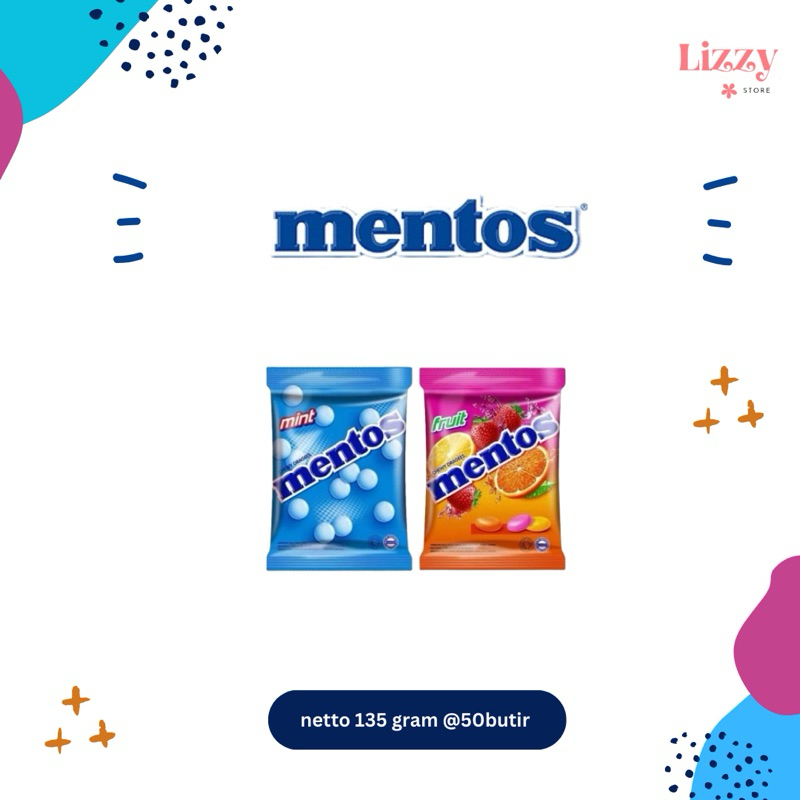 

Permen Mentos Kemasan Sak 135gram @50 butir