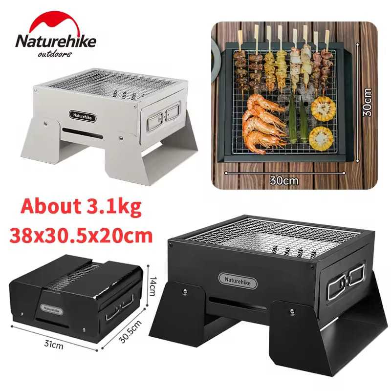 MEJA PANGGANGAN PORTABLE BBQ GRILL NATUREHIKE CNK2450CF017