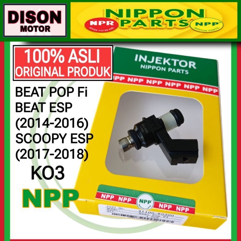 Injektor npp beat pop fi beat esp 2014-2016 scoopy esp 2017-2018 K03 original injector npp