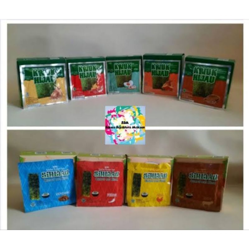

SIHIJAU KRIUK RUMPUT LAUT 2RB 1 BOX ISI 12 PCS