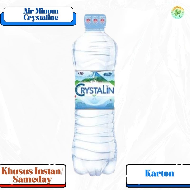 

Air Minum Crystalline | Karton | 330ml | 600ml | 1500ml | Khusus instan / sameday