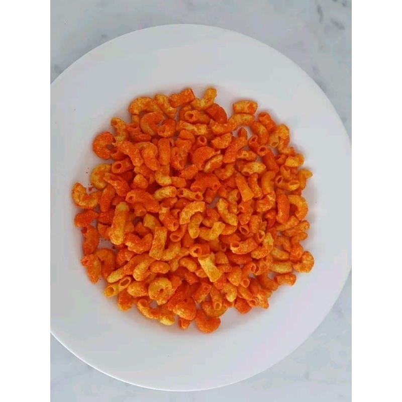 

Makaroni bantet pedas manis renyah gurih
