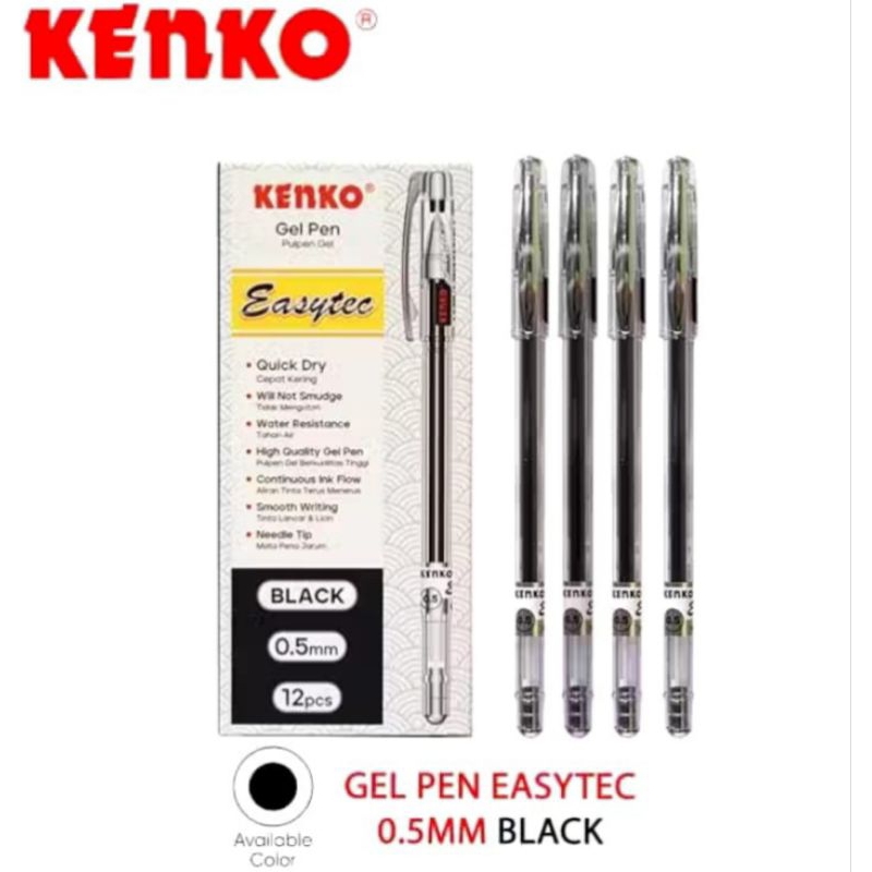 

Pen Gel Kenko Easytec 0.5mm Hitam