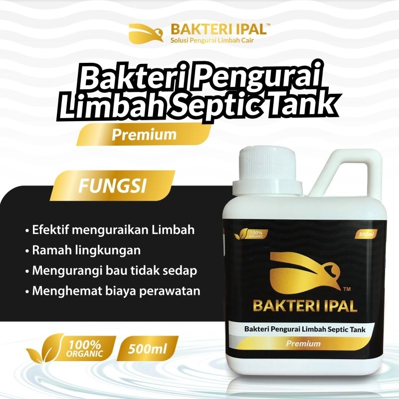 Bakteri Pengurai Tinja BAKTERI IPAL Premium 500ml - Pengurai Septic Tank