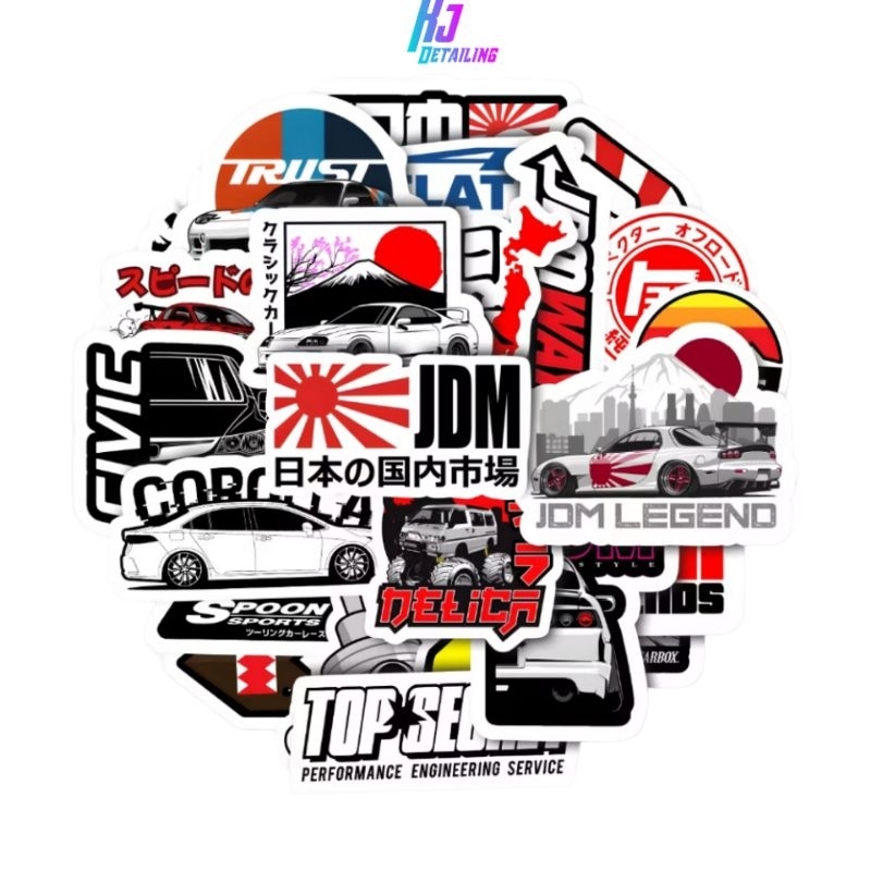 

Stiker Pack Japanese Domestic Market AesthethicVinyl Waterproof untuk Sticker Buku Journal Casing HP