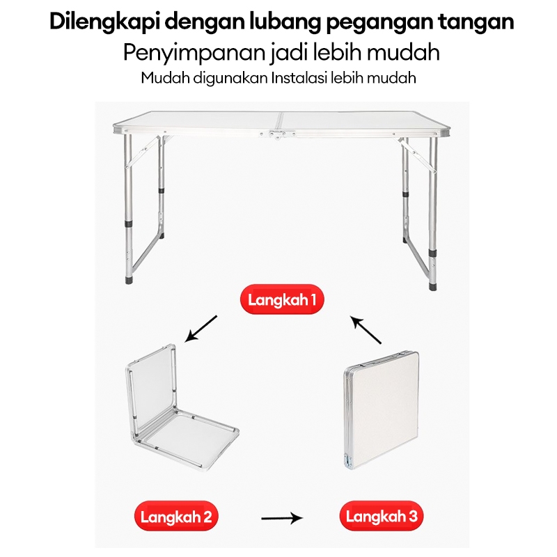 Hemat Meja Lipat Meja Koper Portabel Aluminium Meja Lipat Portabel Meja Lipat Jualan Meja Camping