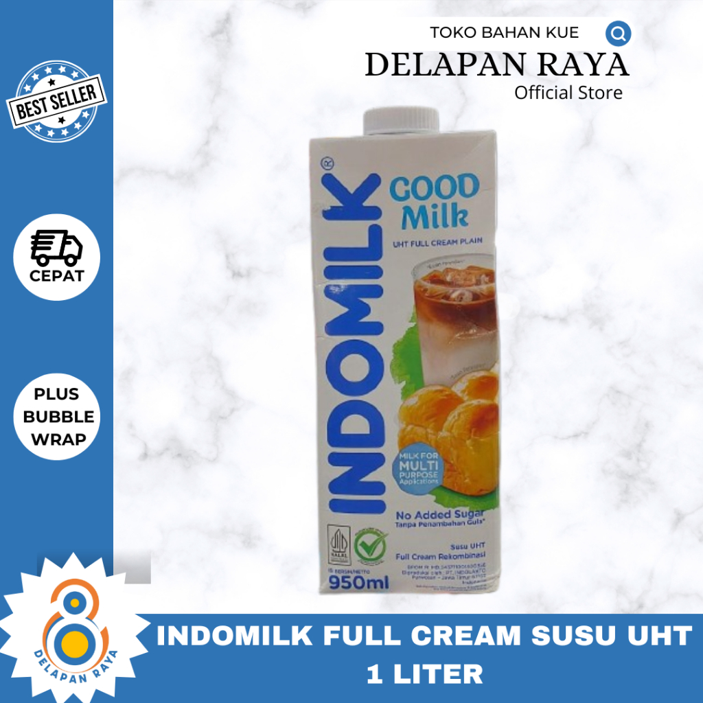 

INDOMILK SUSU UHT FULL CREAM 950ML -8Raya