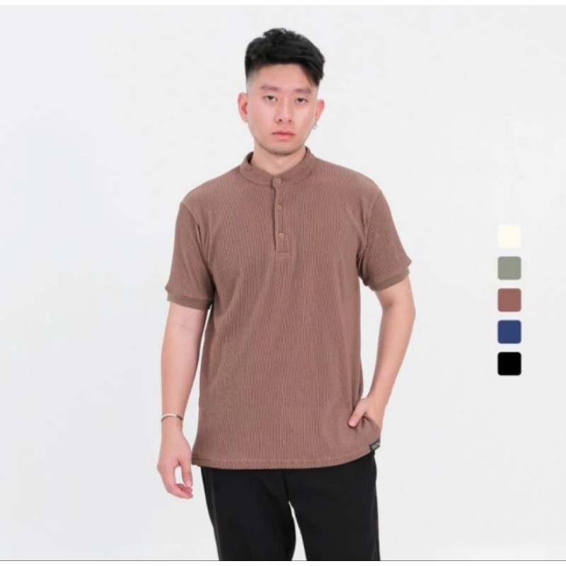 ManClo PC-23 – baju polo Nassr shanghai polo shirt rajut kaod polo shanghai pria polos lengan pendek