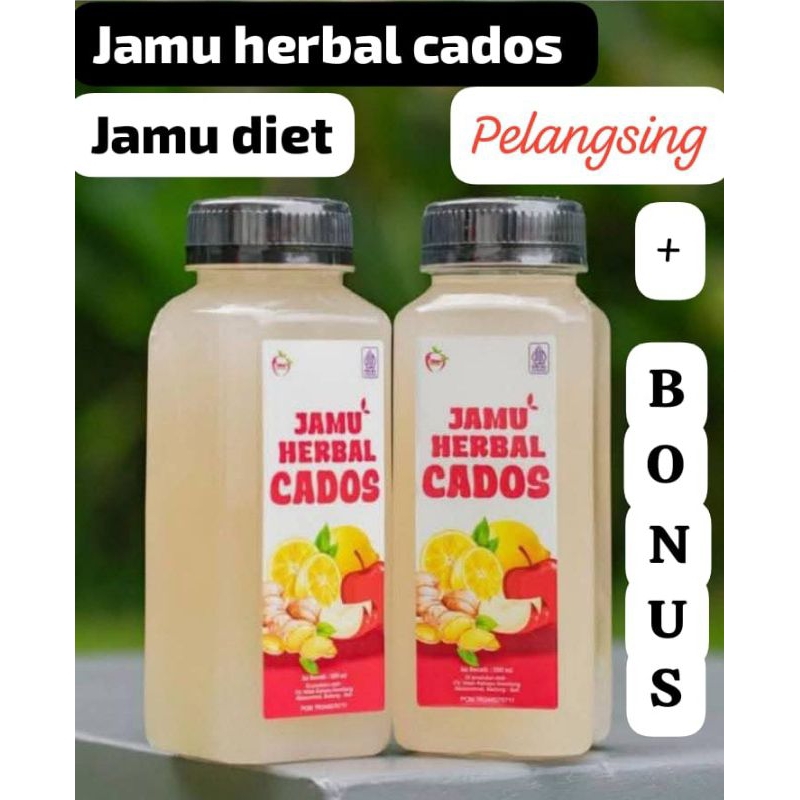 jamu herbal cados menyehatkan dan melangsingkan (paket 12 botol)