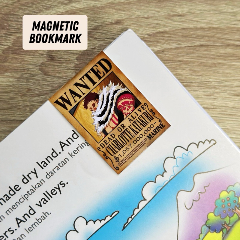 

Magnetic Bookmark Wanted Charlotte Katakuri One Piece - Pembatas Buku Gambar Karakter Katun Anime One Piece Pirates