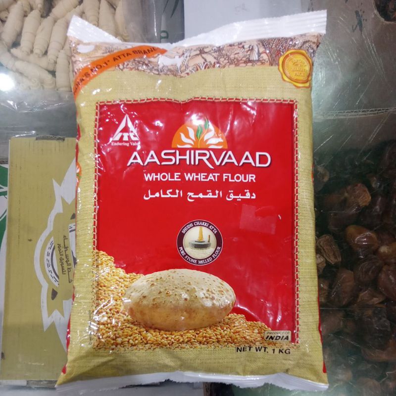 

TEPUNG GANDUM AASHIRVAAD WHOLE WHEAT FLOUR BERAT BERSIH 1 KG