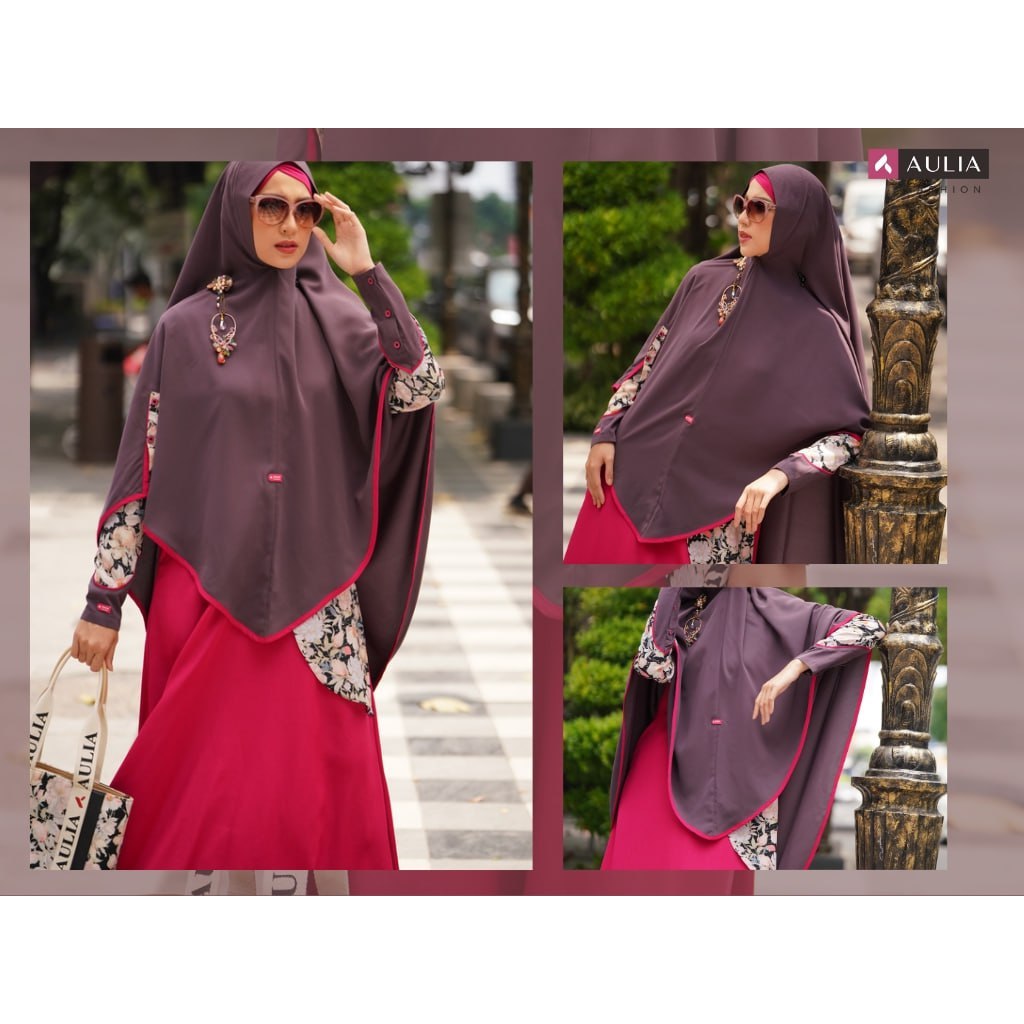 AULIA FASHION MAGNOLIA FUSHIA/GAMIS SYARI/GAMIS AULIA