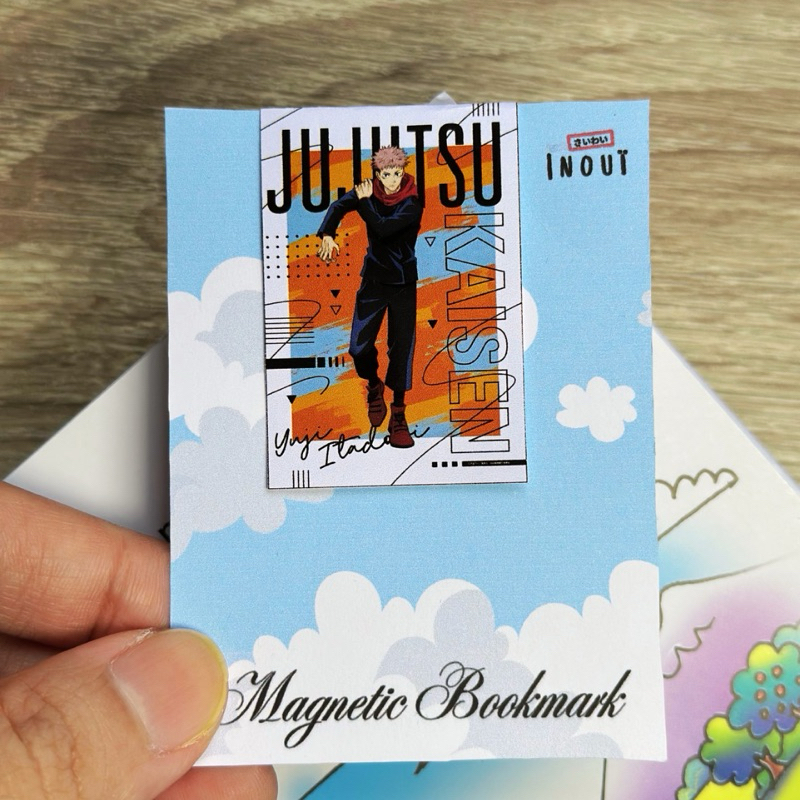 

Magnetic Bookmark jujutsu kaisen Yuju itadori - Pembatas Buku Gambar Karakter Kartun Anime