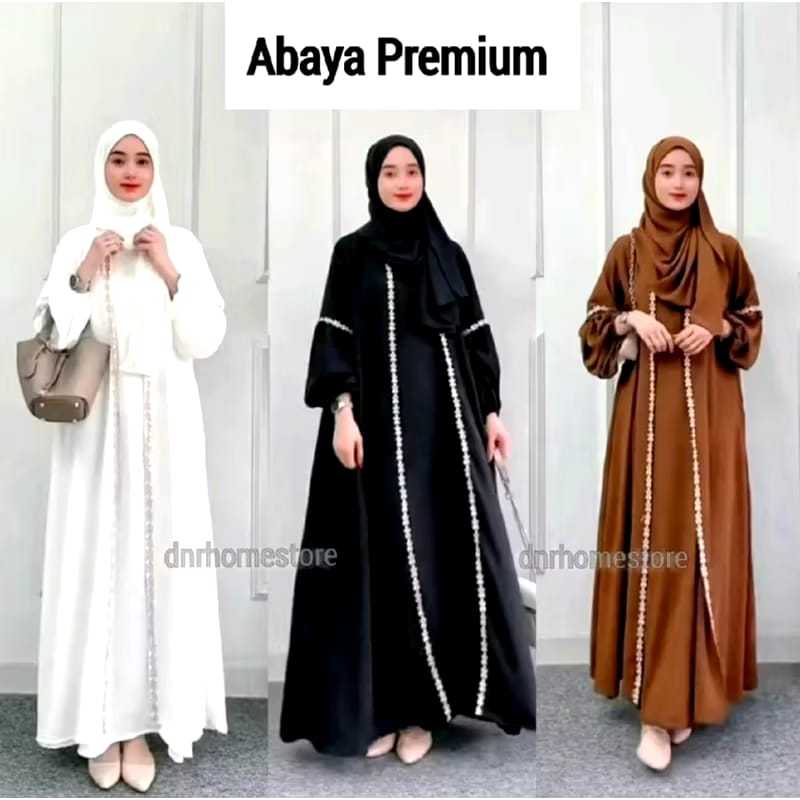 Gamis Abaya Crinkle Mix Renda Terbaru Abaya Kaftan Dress Arabian S M L XL XXL