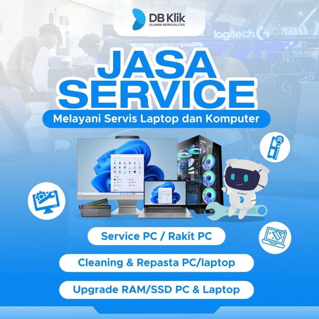 Jasa Service PC/Laptop/Rakit PC/Upgrade RAM/Upgrade SSD