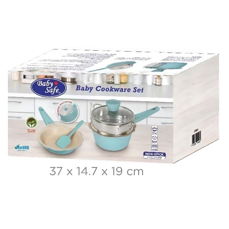 BabySafe Cookware Set Panci set Mpasi