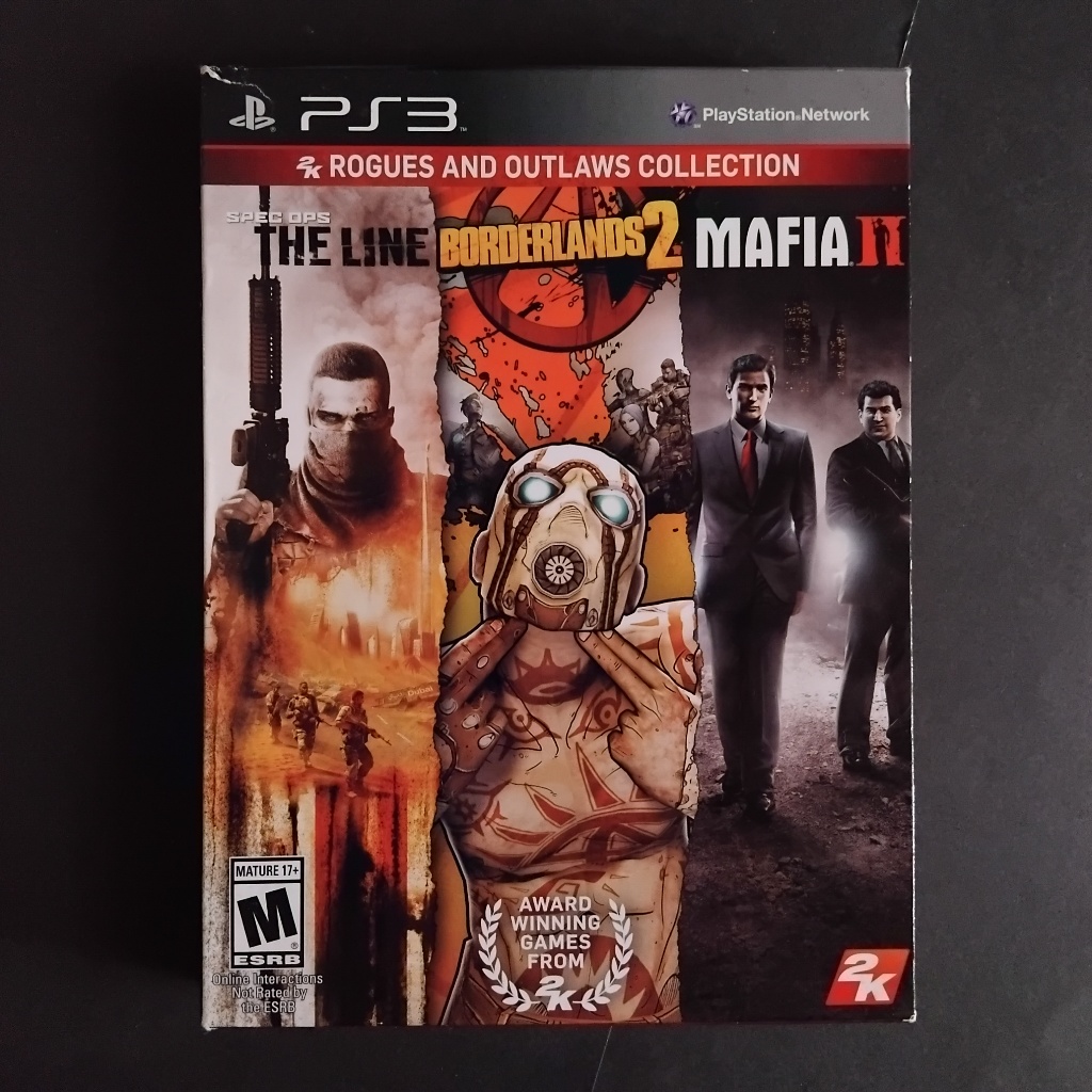 Kaset BD Ori PS3 - Rogues and Outlaws Collection | Mafia 2, Borderlands 2, Spec Ops The Line