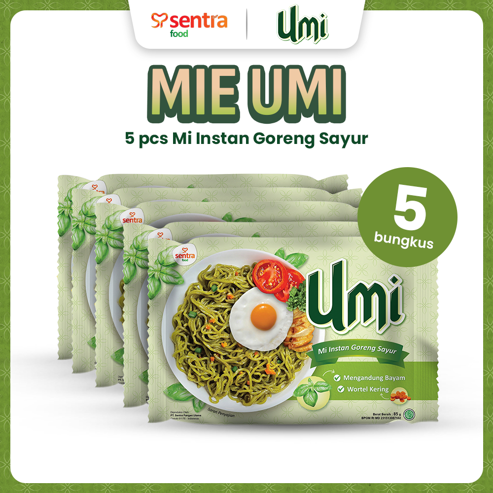 

Mie Umi Goreng Sayur 5 Pcs - Mie Goreng - Mie Instan Bayam